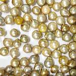 6216 saltwater half-drilled pearl about 5-6mm green gold color.jpg